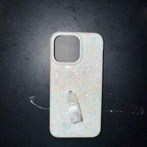 Iridescent White iPhone 15 Pro Max Loopy Case
